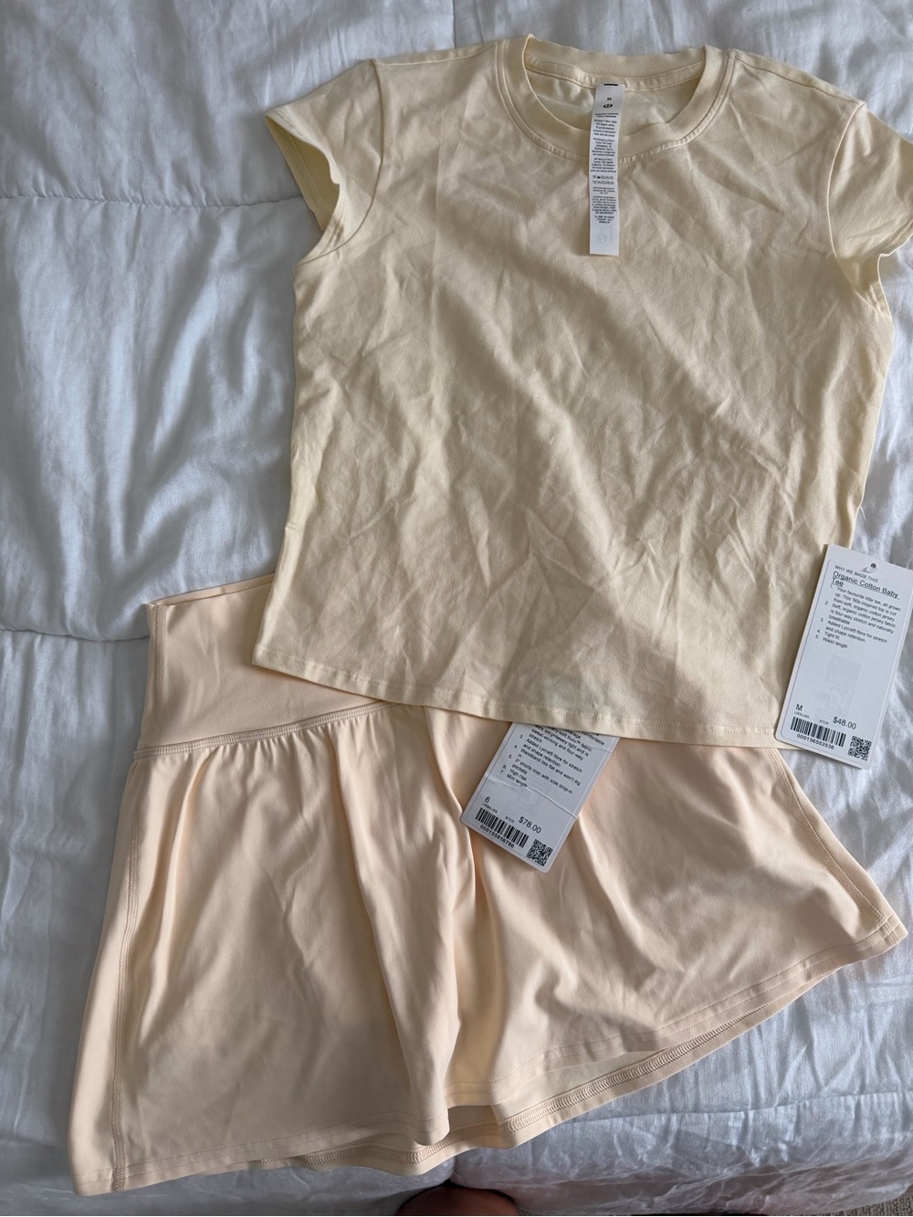 Lululemon Align Skirt & Organic Cotton Baby Tee